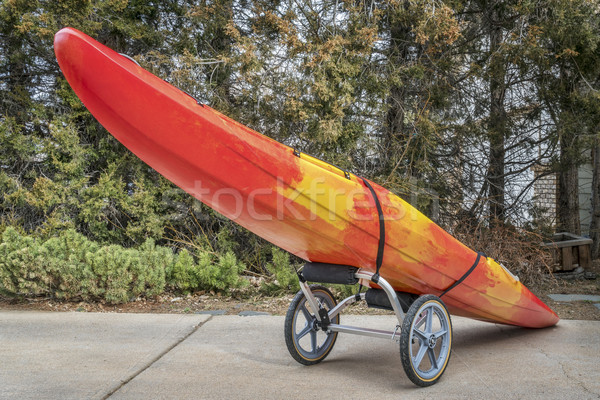 river kayak on a cart Stock photo © PixelsAway