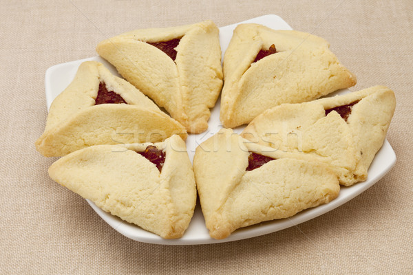 Stock photo: apricot hamantaschen pastry