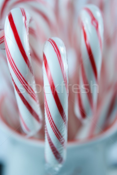 Trzy candy kubek czerwony Zdjęcia stock © pixelsnap