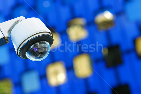 Câmera de segurança urbano vídeo edifício crime segurança Foto stock © pixinoo