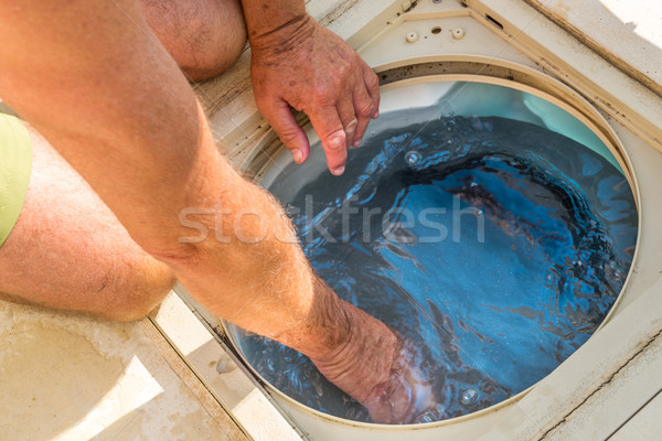Irányítás medence szolgáltatás raktár technikai egészséges Stock fotó © pixinoo