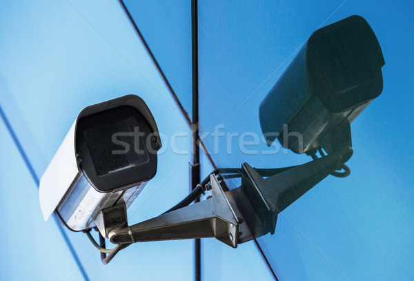 安全攝像機 城市 視頻 街頭 安全 線路 商業照片 © pixinoo