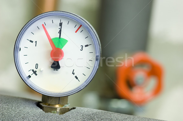 Ciśnienie skali środka sprawdzić ogrzewania Zdjęcia stock © pixpack