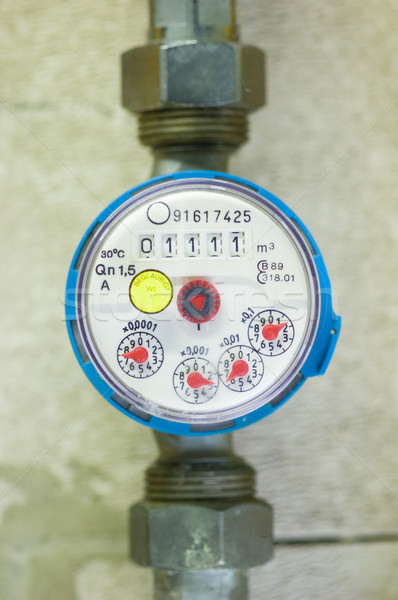 Gauge for water consumption Stock photo © pixpack