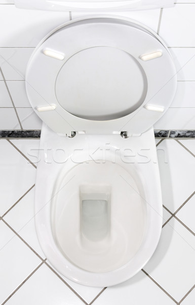 White toilet bowl with open lid Stock photo © pixpack