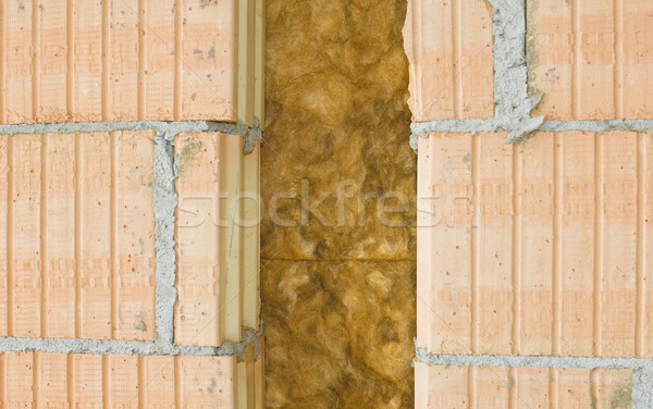 Thermal insulation of a house wall Stock photo © pixpack