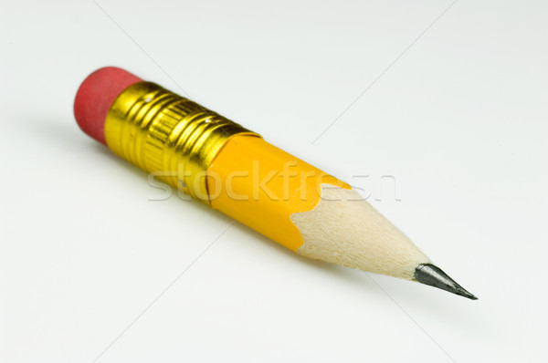 Corto amarillo lápiz escrito Foto stock © pixpack