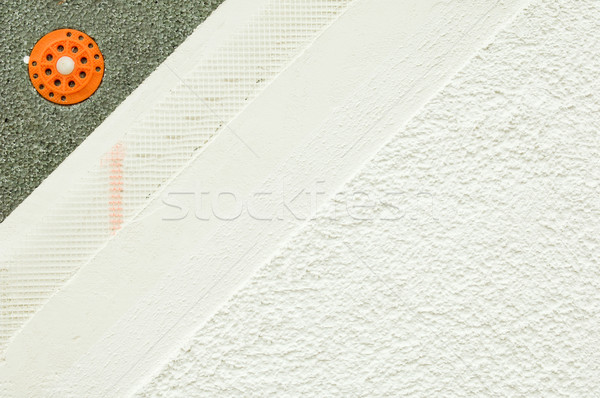 Stock photo: Layers of a facade plaster
