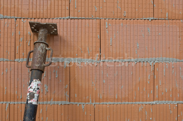 Rusztowanie budowa budowy bezpieczeństwa cegły cegieł Zdjęcia stock © pixpack