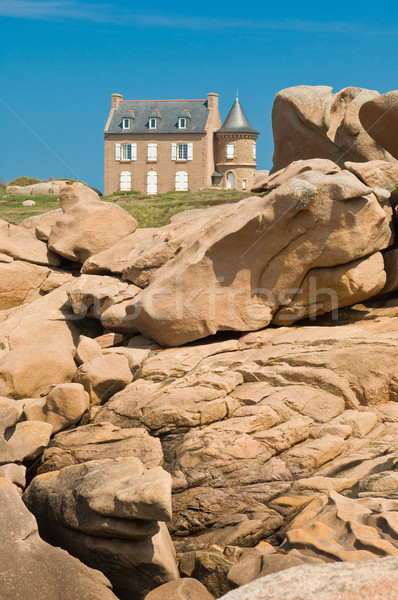 Granitu skał wybrzeża punkt orientacyjny Zdjęcia stock © pixpack