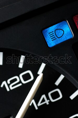 Speedometer an beam light control lamp Stock photo © pixpack