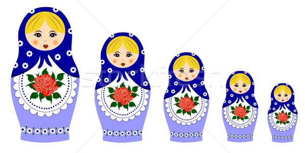 Traditional matryoschka dolls Stock photo © PiXXart