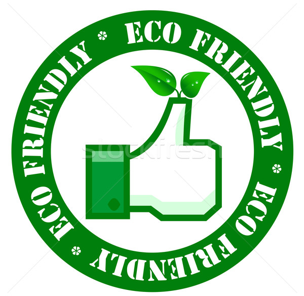 Eco etichetă afaceri verde magazin ştampila Imagine de stoc © PiXXart