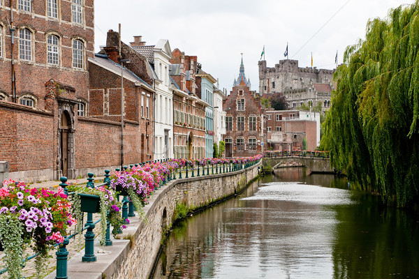 Historic romantic place in Ghent Stock photo © PiXXart