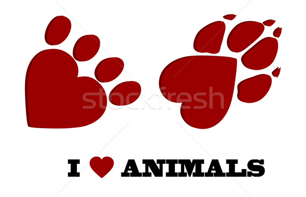 Animal love Stock photo © PiXXart