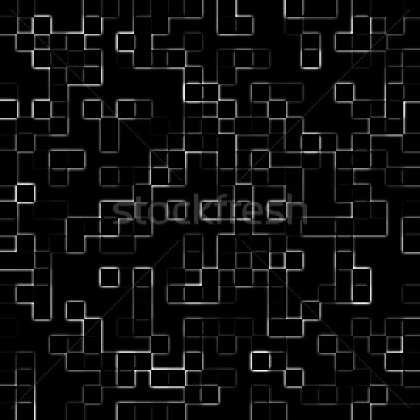 Foto stock: Abstrato · mosaico · luz · preto · branco · padrão