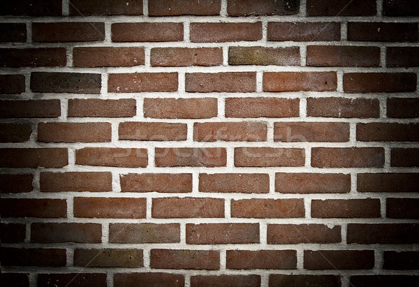 Rampenlicht Backsteinmauer Zentrum beleuchtet Textur Wand Stock foto © PiXXart