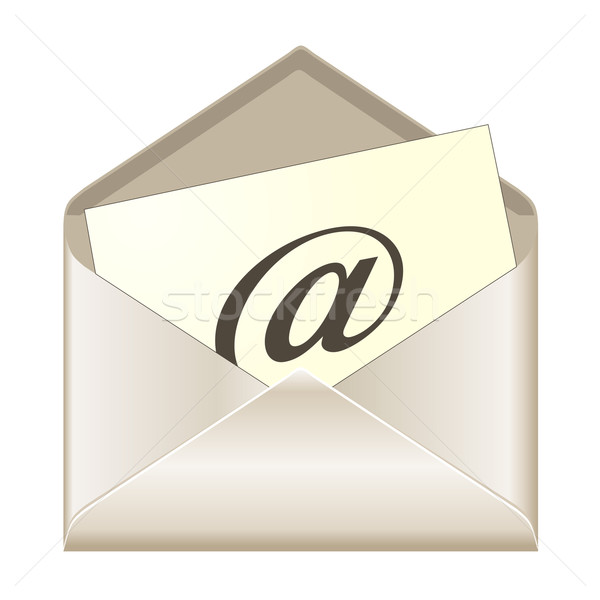 E-mail vector birou proiect tehnologie contact Imagine de stoc © PiXXart