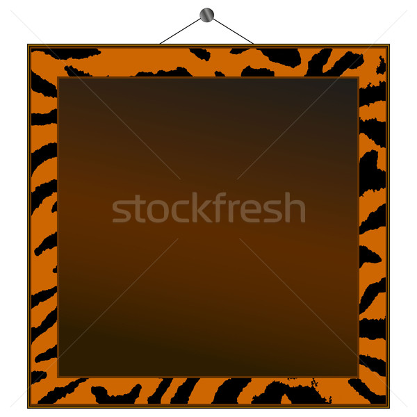 Tiger print frame Stock photo © PiXXart
