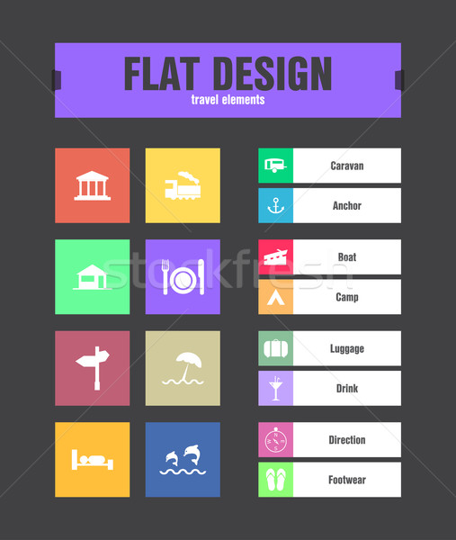 Besondere ui Symbole Web mobile Anwendungen Stock foto © place4design