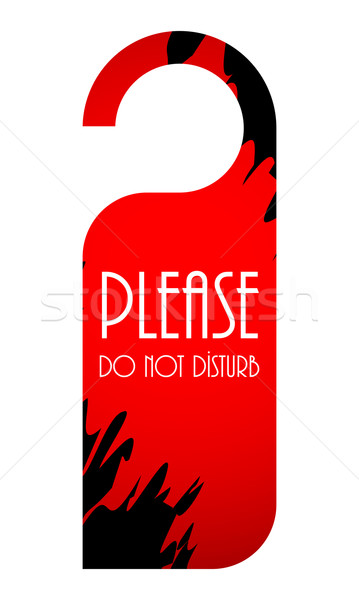 please do not disturb door hanger Stock photo © place4design