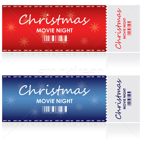 Download Special Tickets For Christmas Movie Night Vector Illustration C Maria Dragomer Place4design 1454353 Stockfresh PSD Mockup Templates