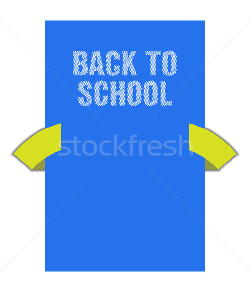 Back to school banner with special sketch design Stock photo © place4design