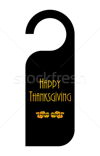 Do not disturb sign for Thanksgiving day Stock photo © place4design