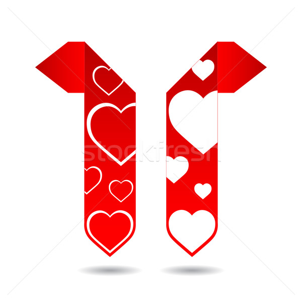 Abstract origami tekstballon valentijnsdag ontwerp hart Stockfoto © place4design