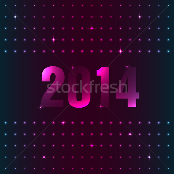 [[stock_photo]]: Happy · new · year · plasma · design · coeur · lumière · hiver