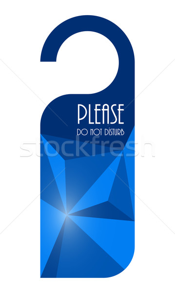 Do not disturb sign with modern triangle design Stock photo © place4design