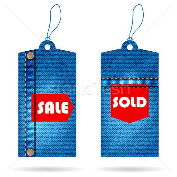 special price tag with special jeans design Stock photo © place4design