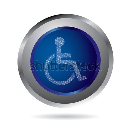 Disabled icon with special design Stock photo © place4design