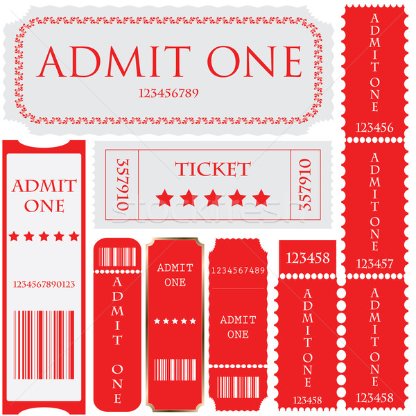 vector set: tickets in different styles Stock photo © place4design