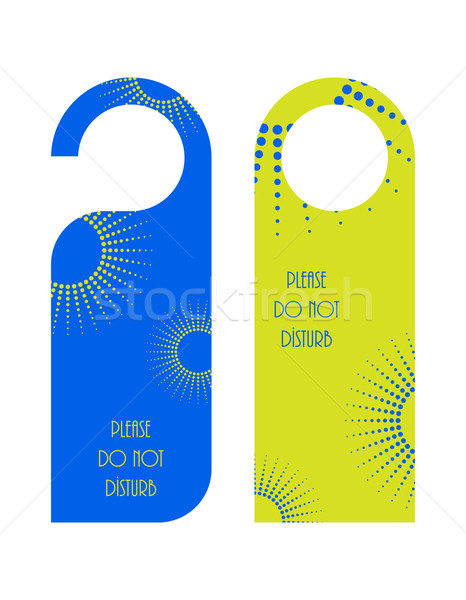 Do Not Disturb door warning with dotted design Stock photo © place4design