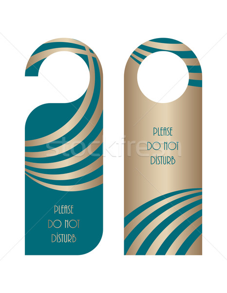 Nem ajtó felirat üzlet papír kék Stock fotó © place4design