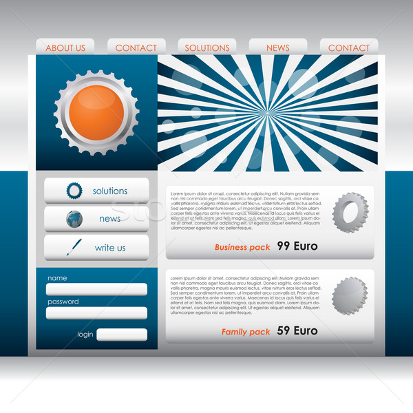 Website design template, Vector illustration. Stock photo © place4design