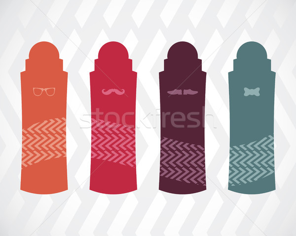 special stickers set with hipster design Stock photo © place4design