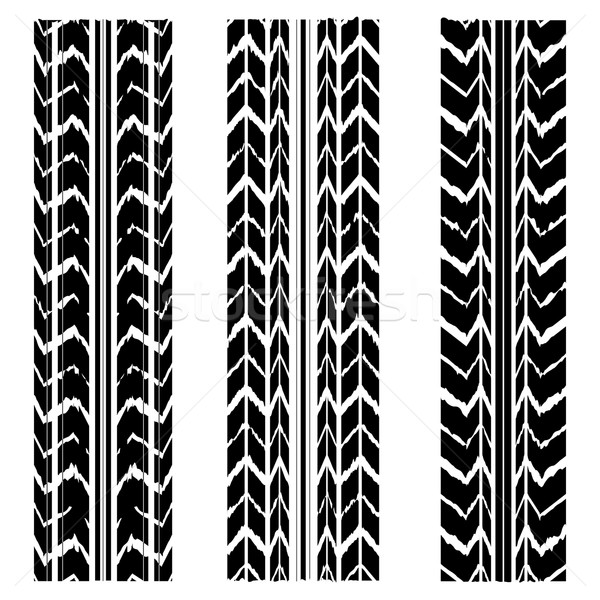 special black tire track design Stock photo © place4design