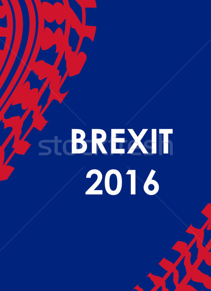 abstract brexit 2016 background with tire design Stock photo © place4design