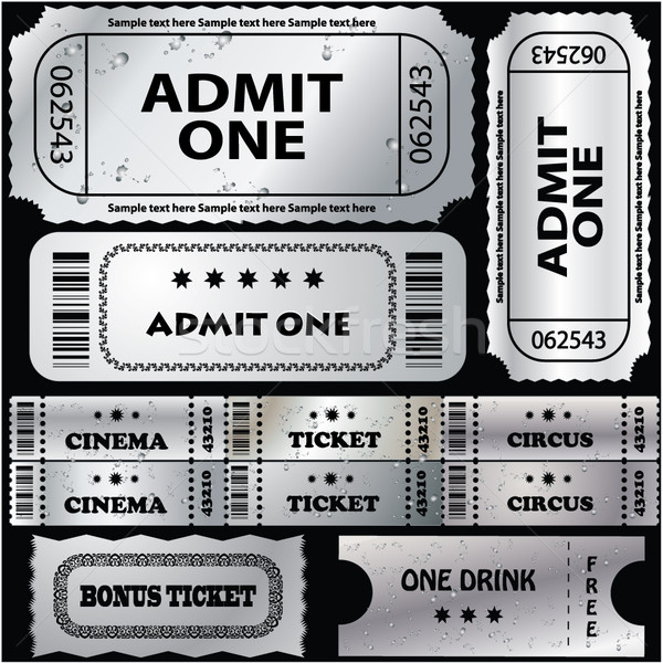 vector ticket Stock photo © place4design