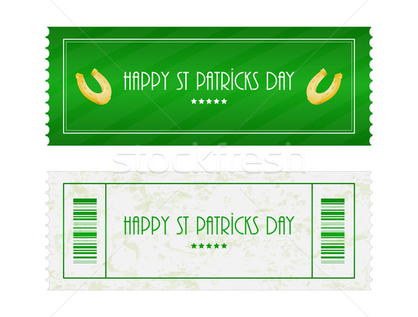 special ticket for St. Patrick's Day Stock photo © place4design