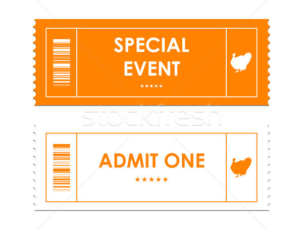 special tickets for thanksgiving day Stock photo © place4design