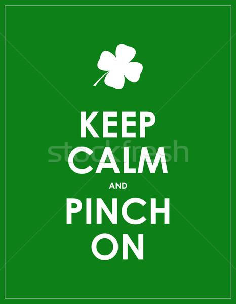 keep calm banner for St. Patrick's day Stock photo © place4design