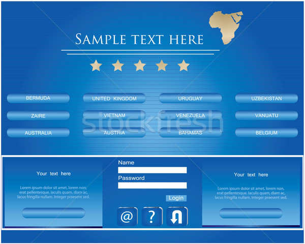 Weboldal design sablon égbolt internet terv kék Stock fotó © place4design