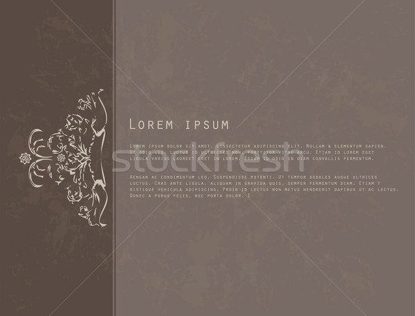 card design with vintage background Stock photo © place4design