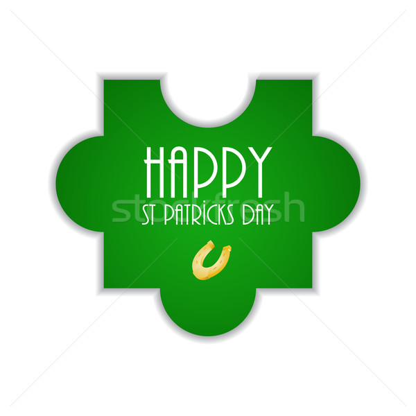 puzzle with St.Patrick day design Stock photo © place4design