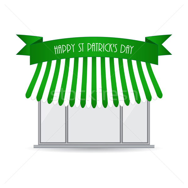 Happy St. Patrick's day shop icon Stock photo © place4design