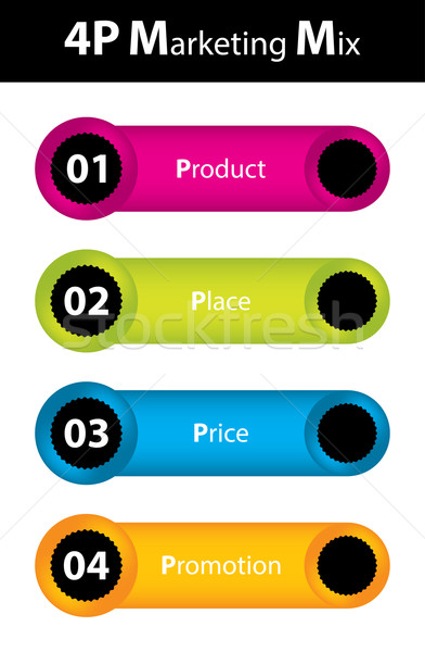 special marketing mix design Stock photo © place4design
