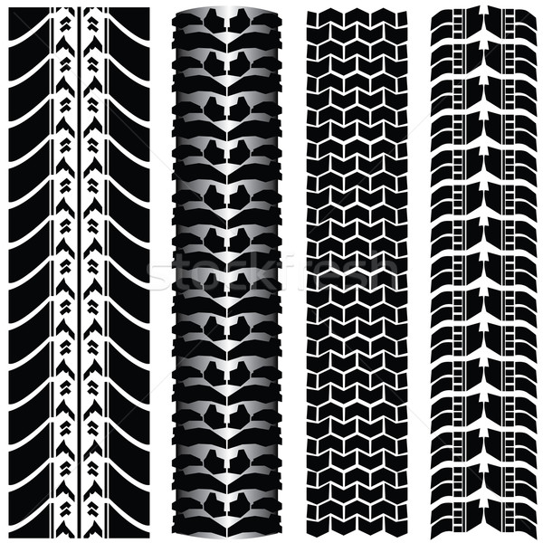 Various automobile tyres - vector Stock photo © place4design
